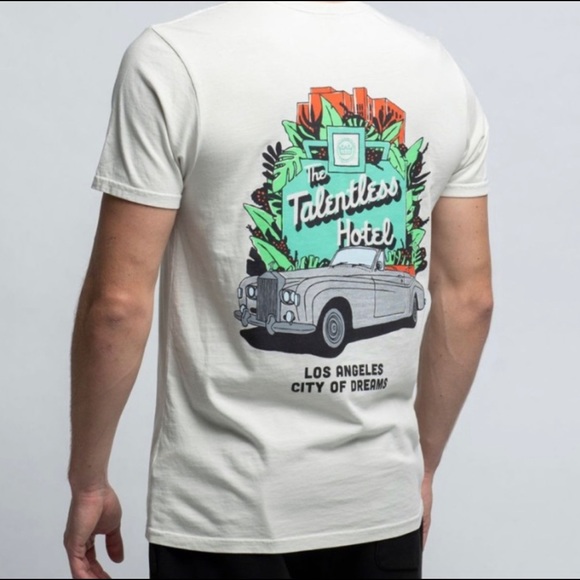 TALENTLESS Other - TALENTLESS NWOT Cream/Tan Los Angeles City of Dreams Hotel Key T-shirt